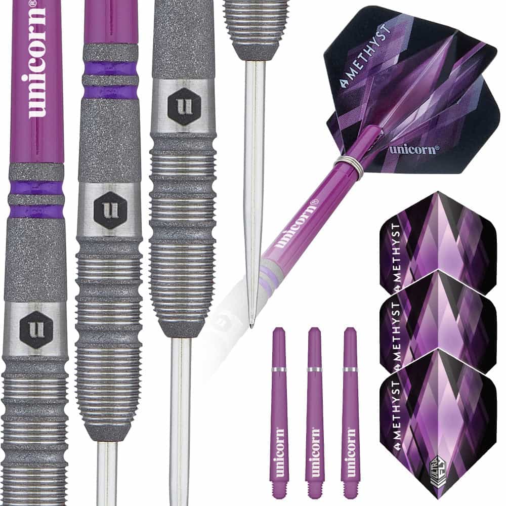 Amethyst Steel Tip Dart Set
