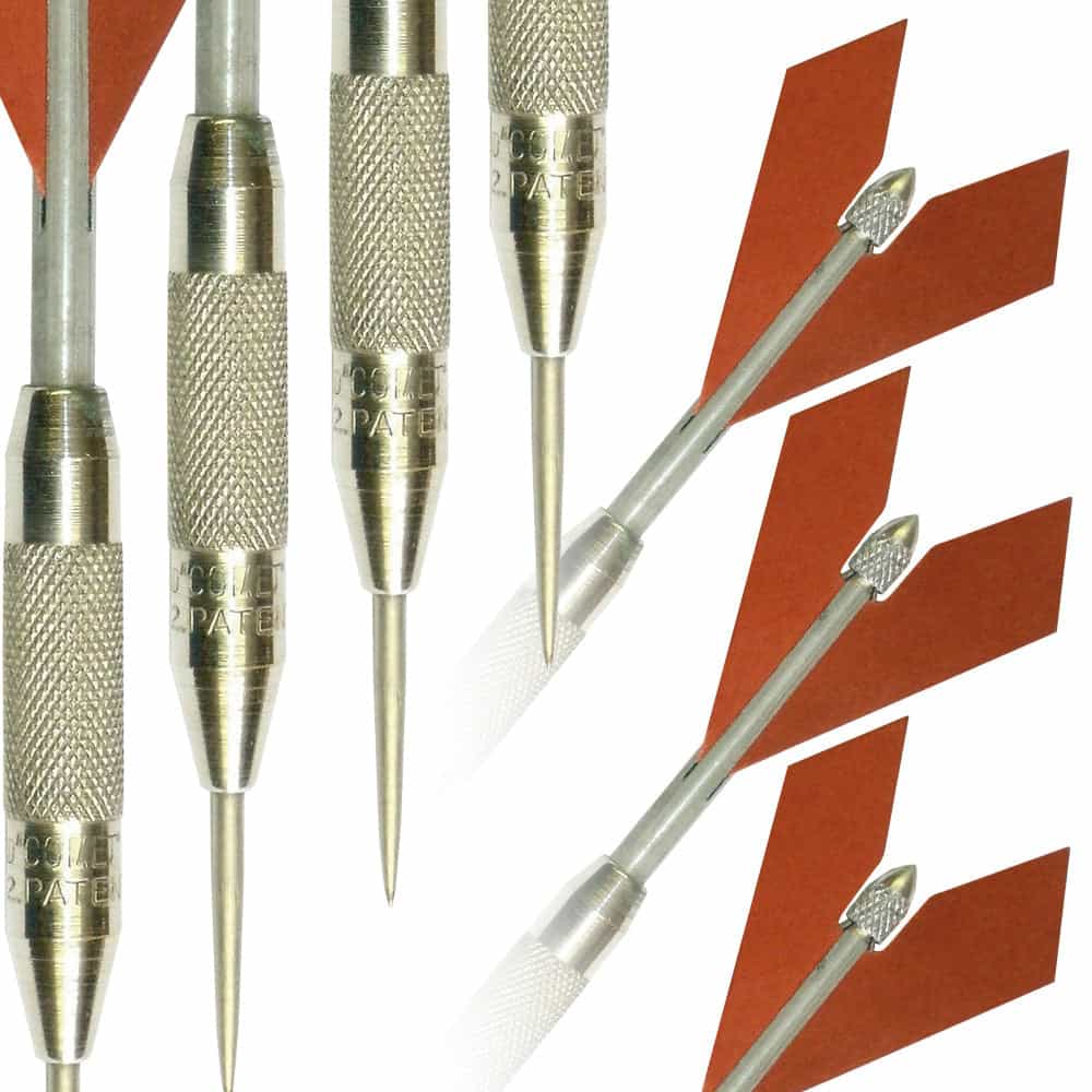 1937 Silver Comet Steel Tip Dart Set