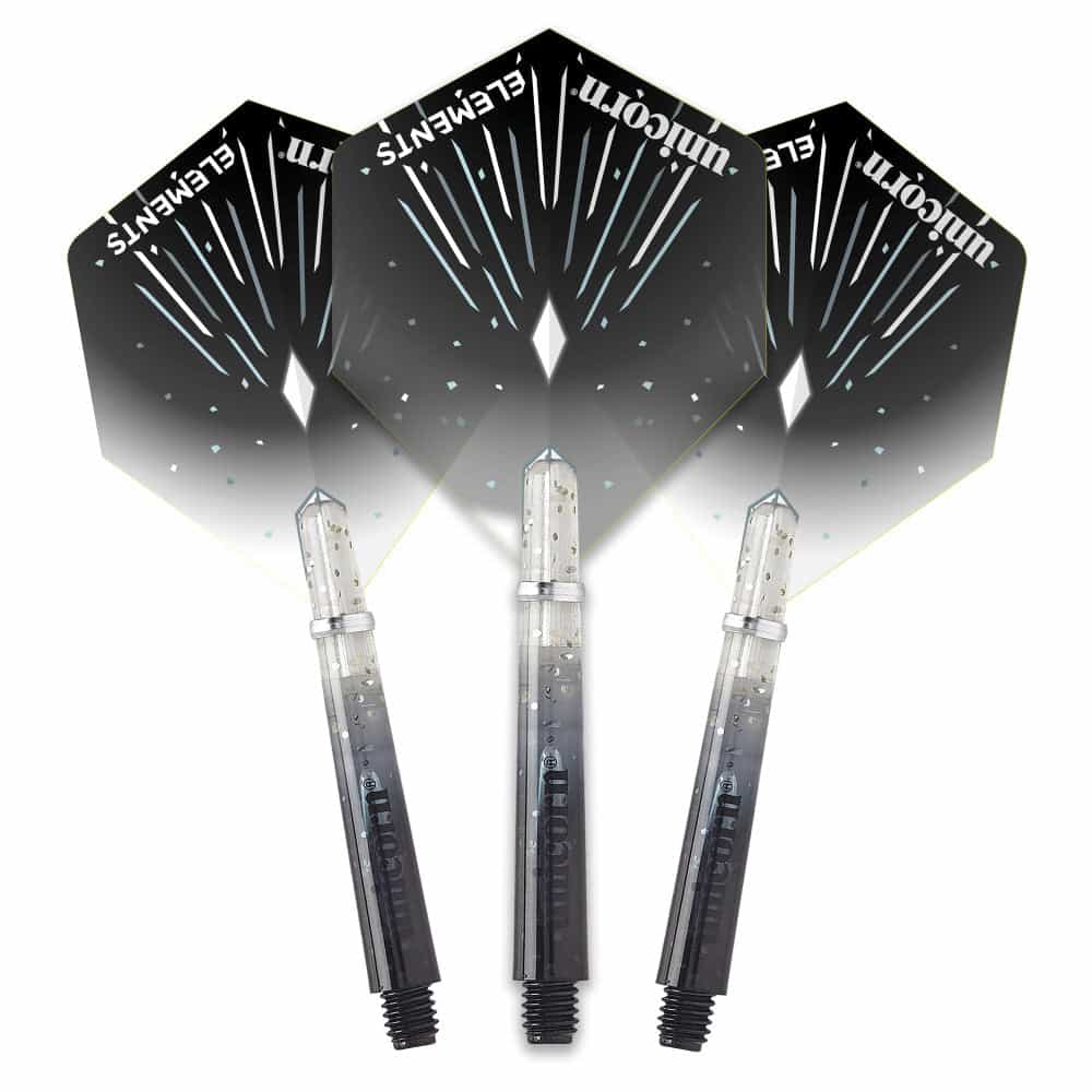 Gripper 4 Elements Two-Tone Flight And Shaft Combo - Black