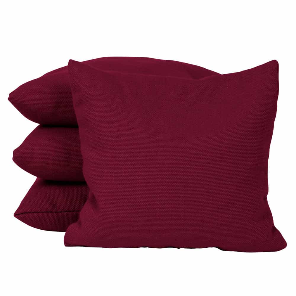 Burgundy Corn Filled Cornhole Bags