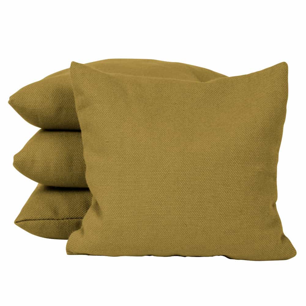 Gold Corn Filled Cornhole Bags