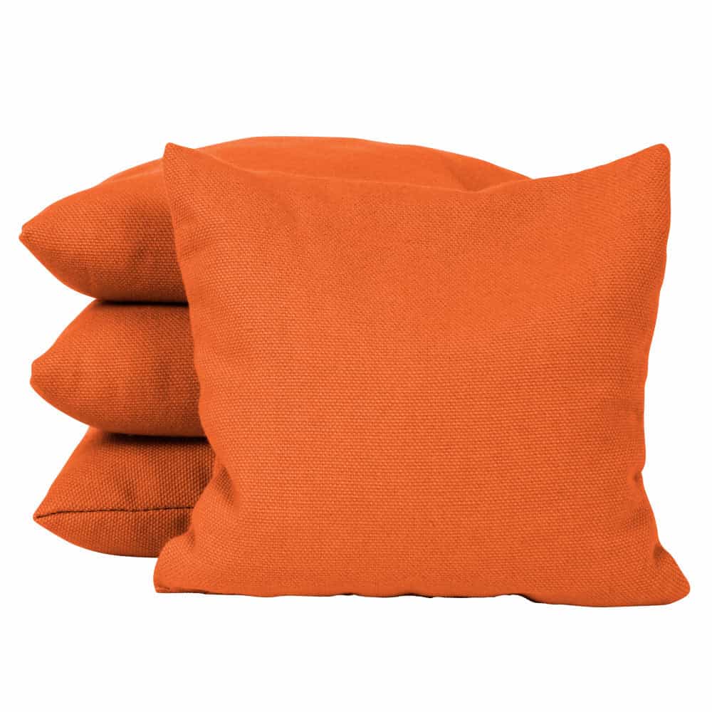 Orange Corn Filled Cornhole Bags