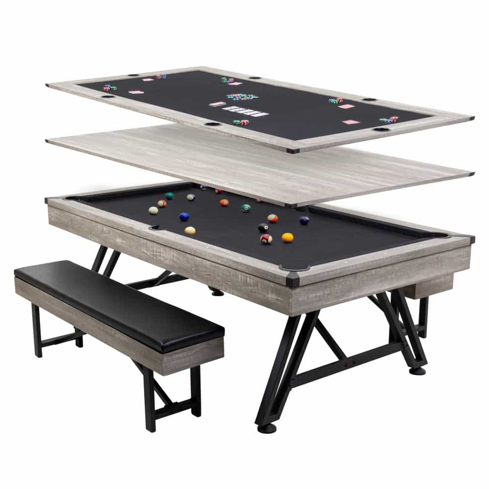 American Legend 3-In-1 Madison Table | Billiards + Poker + Dining