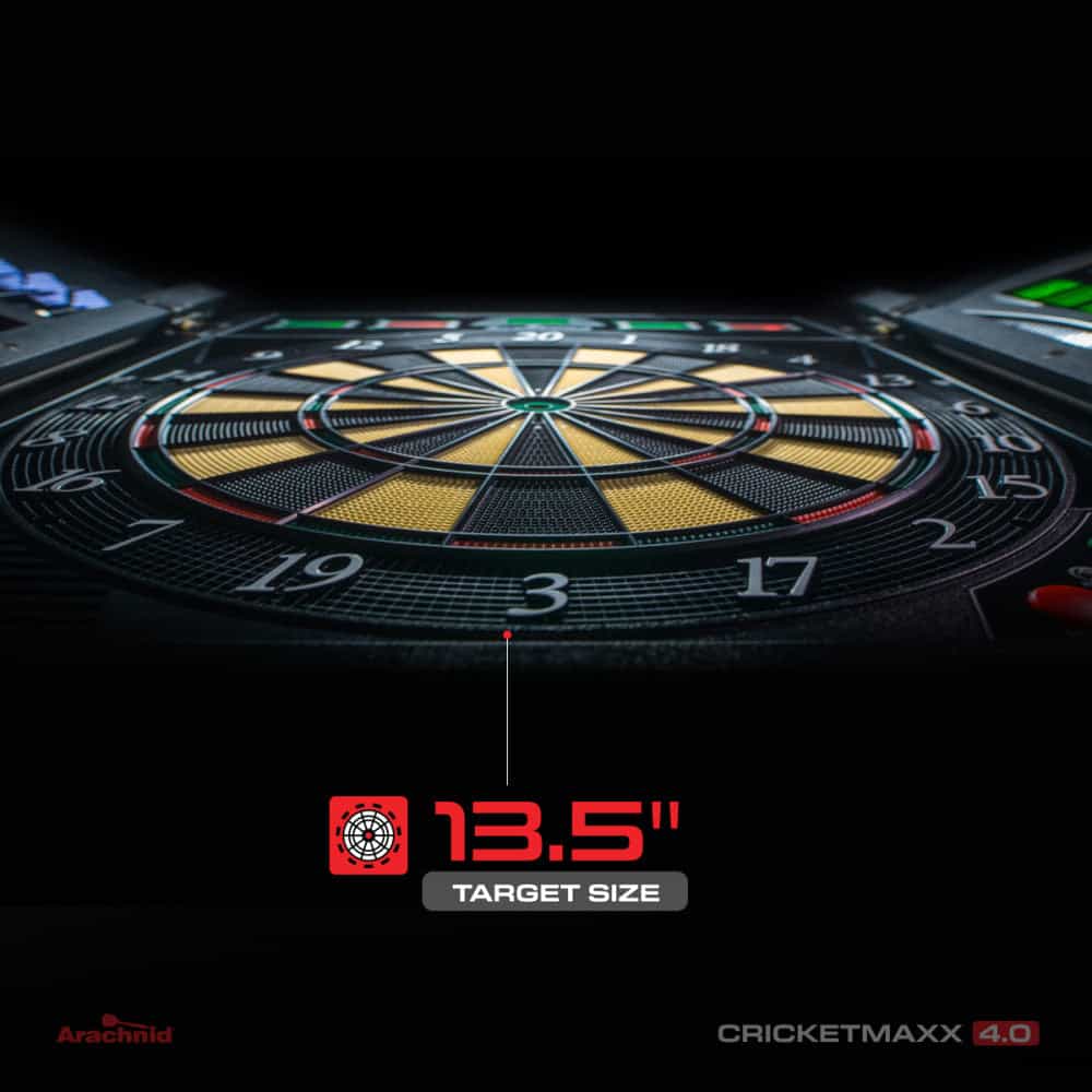 Cricketmaxx 4.0 Electronic Dartboard Cabinet Set