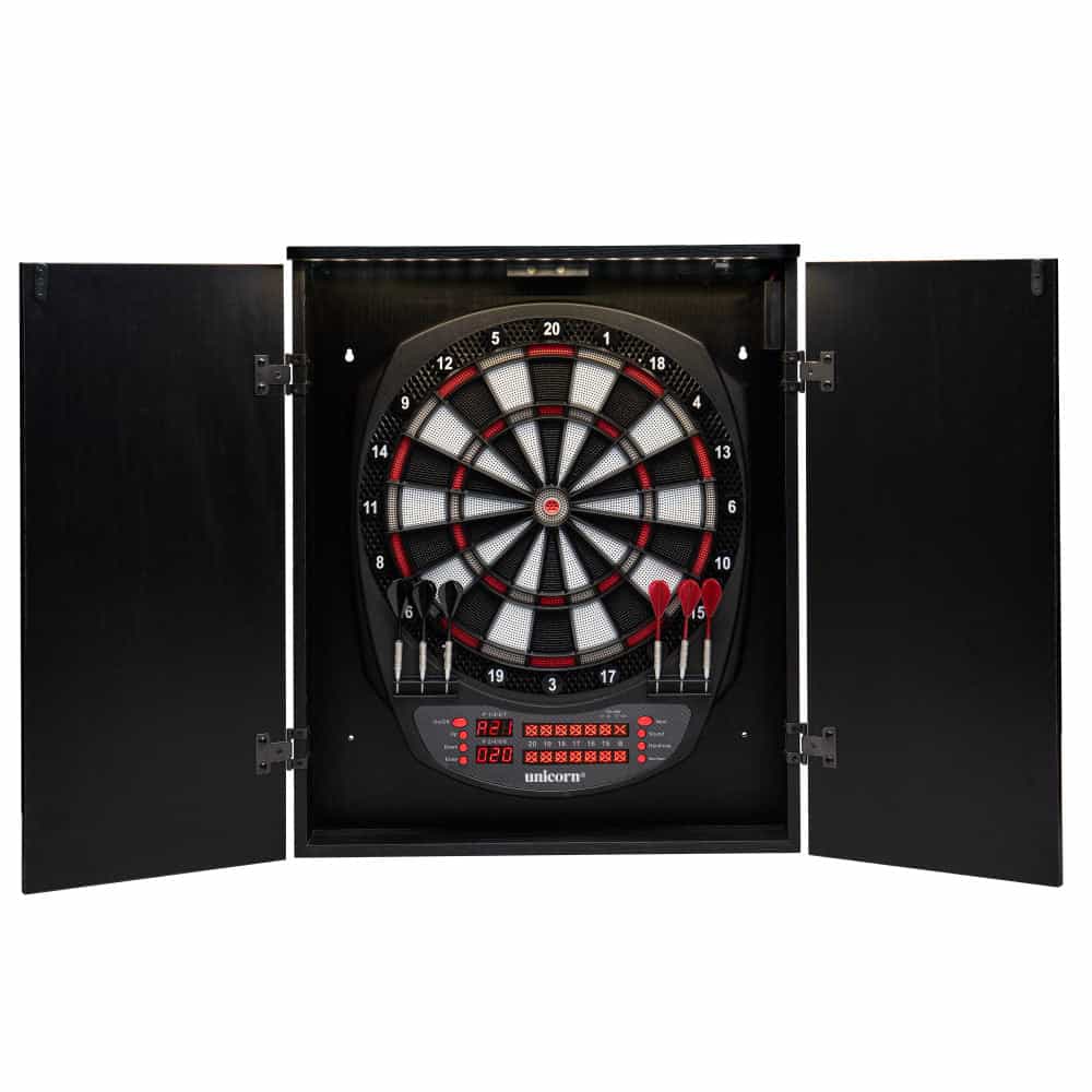 Unicorn Impact Led Electronic Dartboard Cabinet