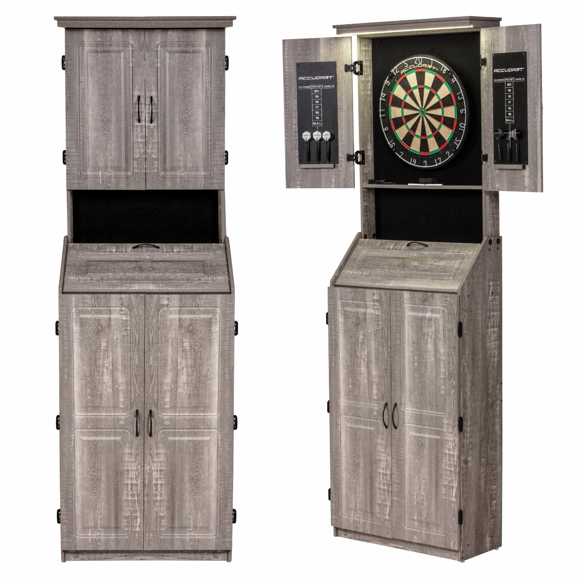 Standing Led Bristle Cabinet Set