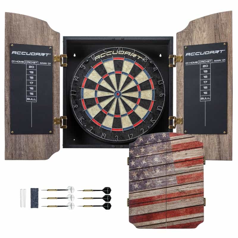 Accudart Americana Limited Edition Dartboard Cabinet Set