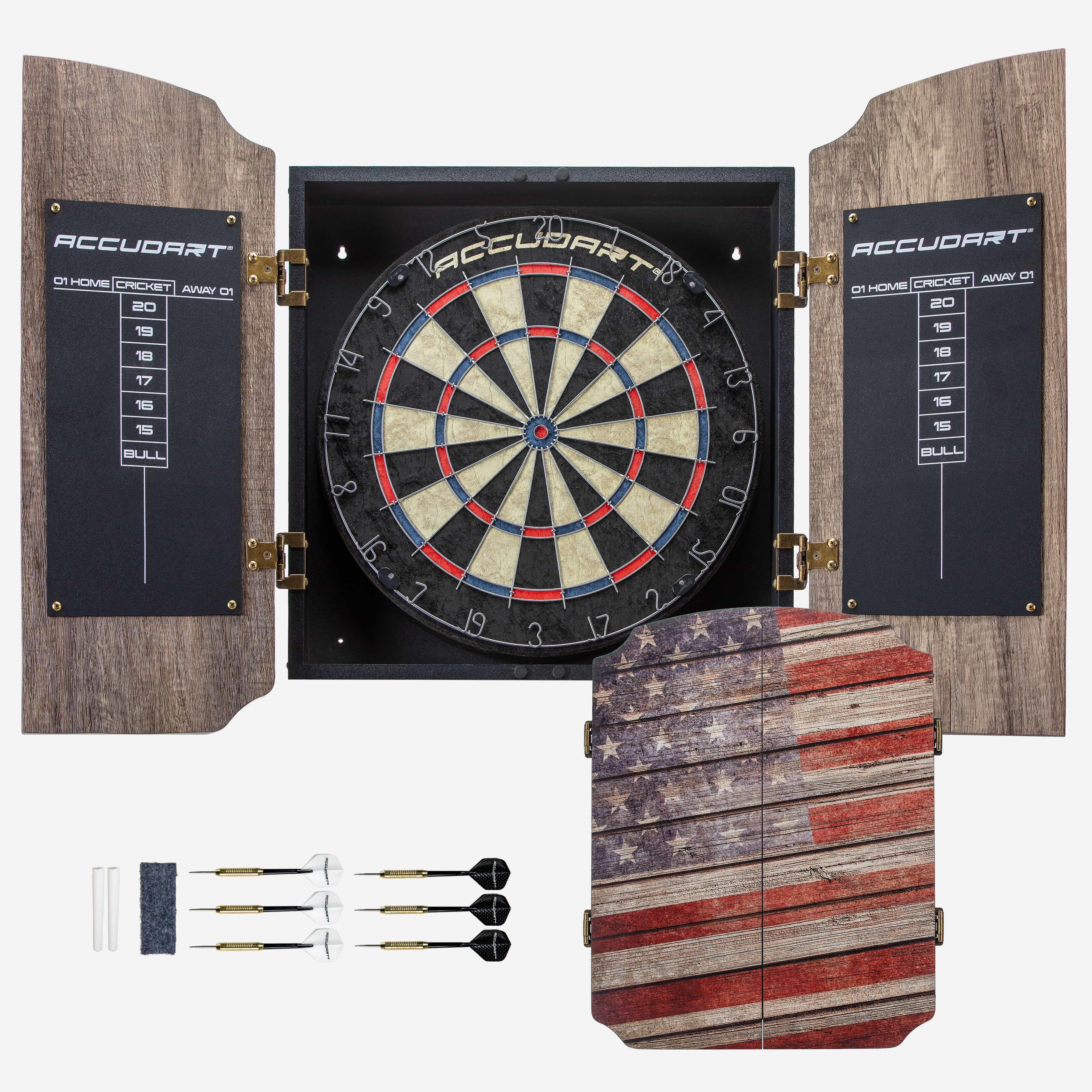 Accudart Americana Limited Edition Dartboard Cabinet Set