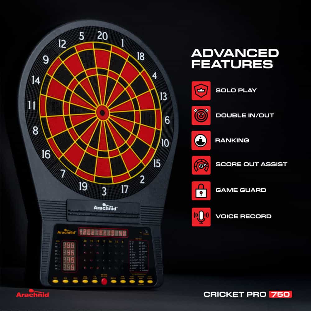 Cricket Pro 750 Electronic Dartboard