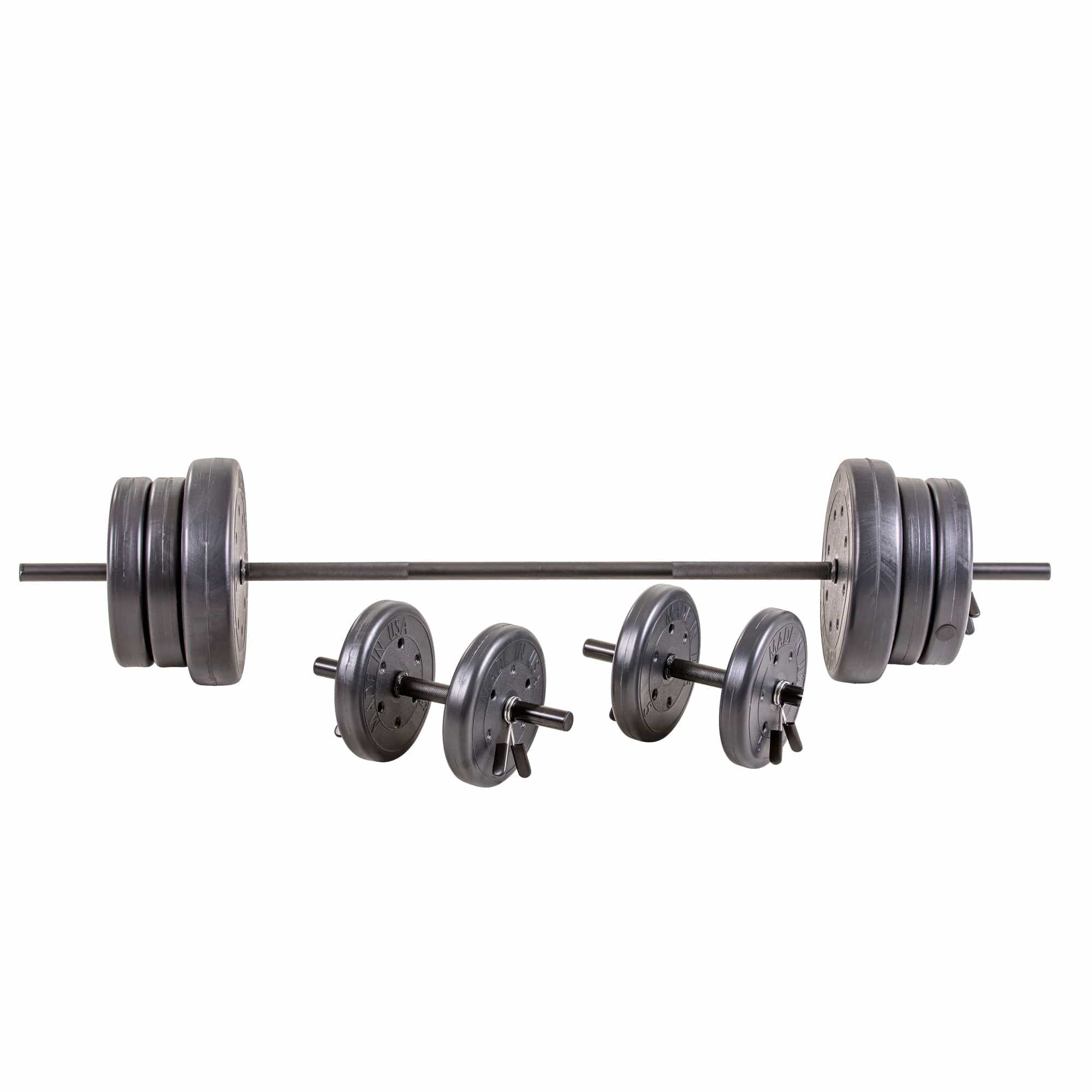 105 Pound Barbell Weight Set for Home Gym