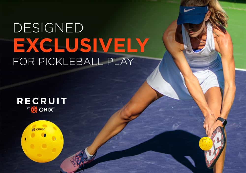 Recruit Pure Outdoor Pickleball Balls - Yellow