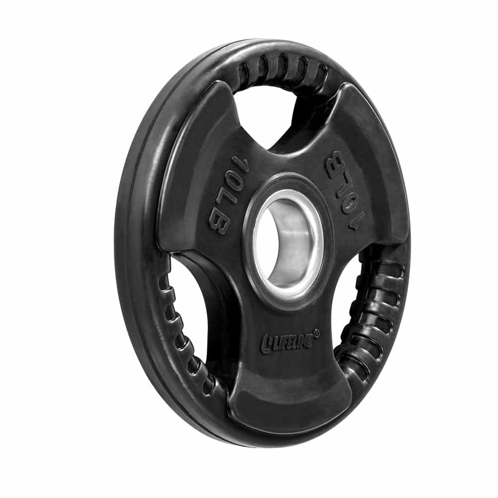 Lifeline Rubber Grip Plates for Olympic Barbell