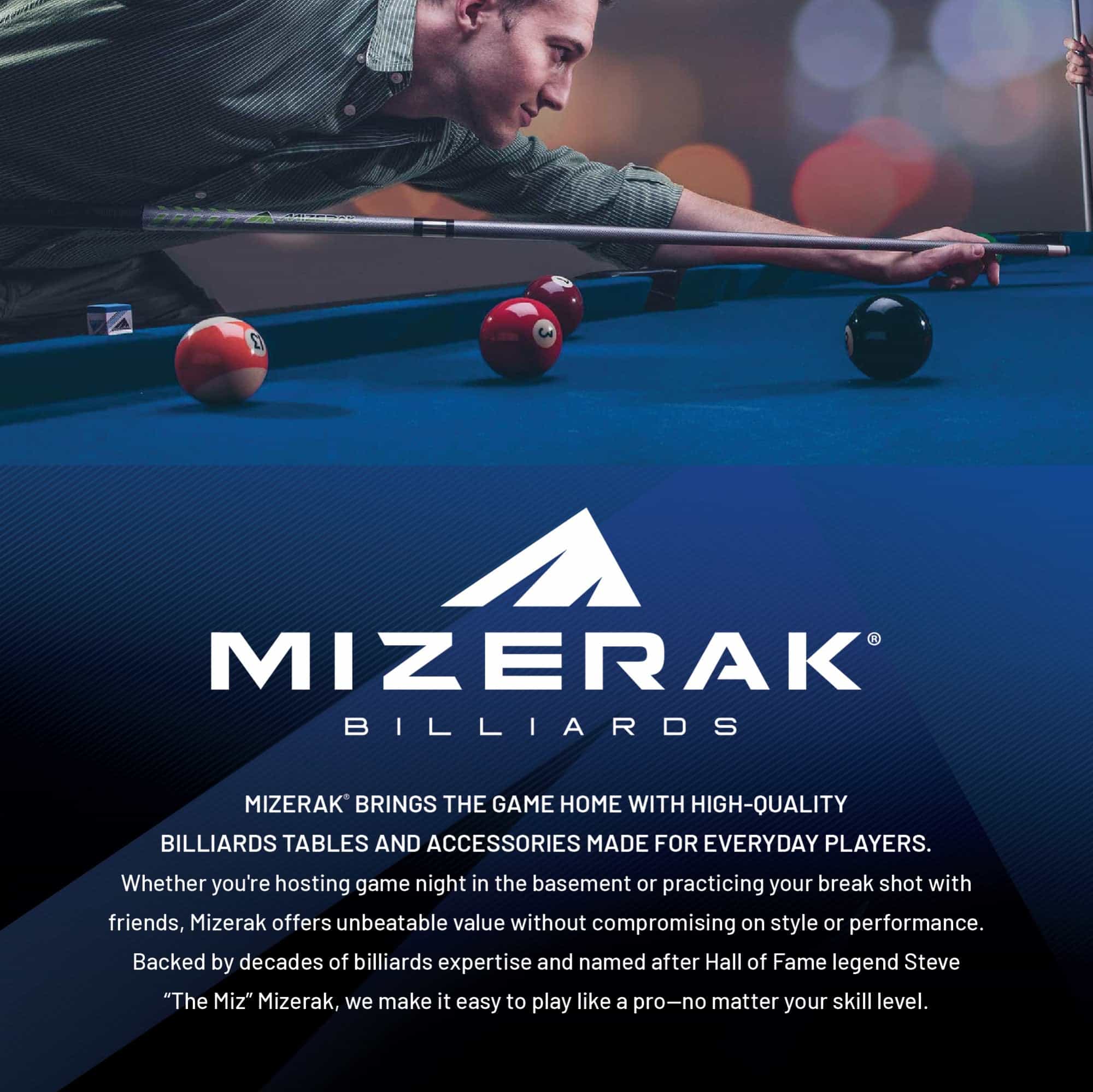 Mizerak 57" One-Piece House Cue