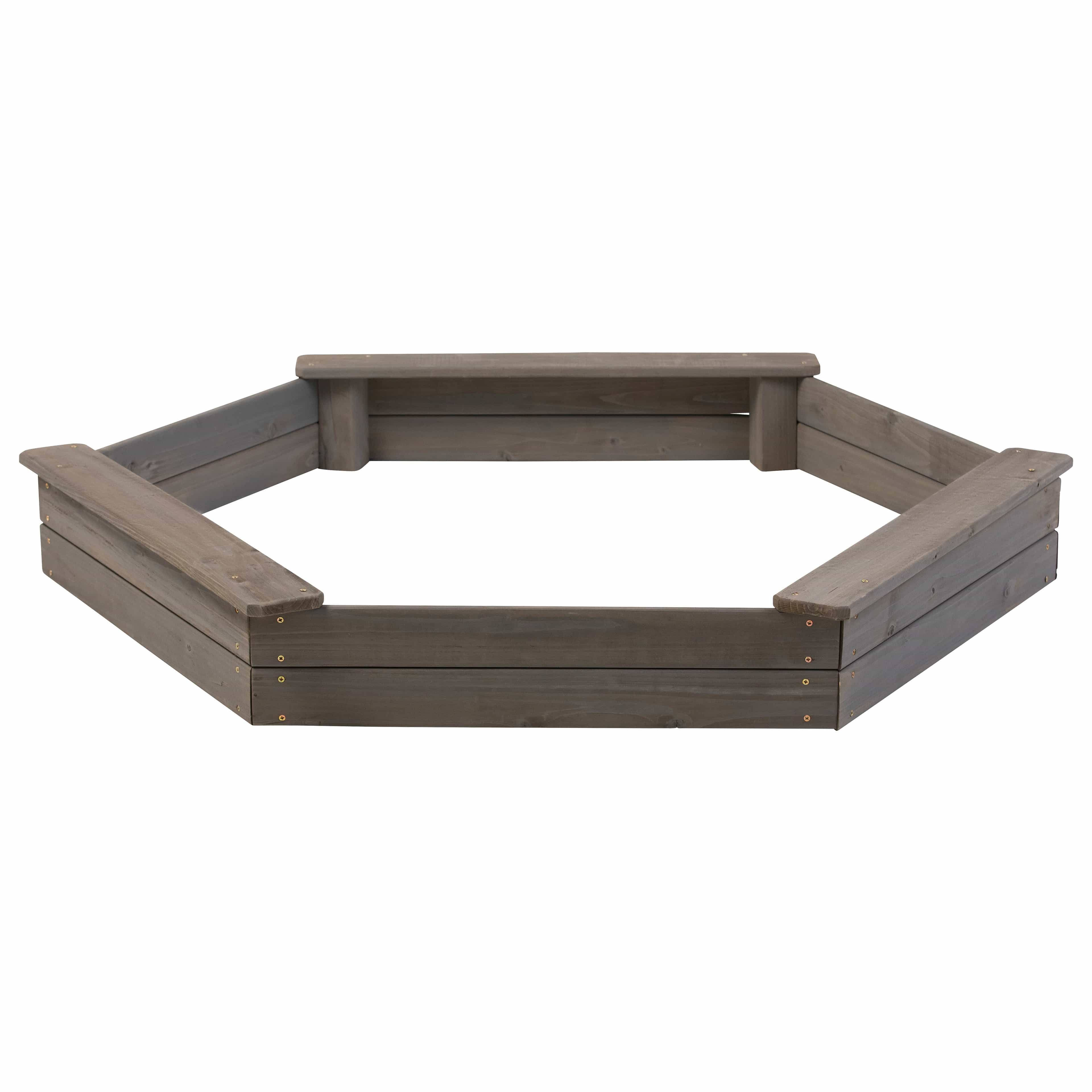 Hexagonal Cedar Sand Box
