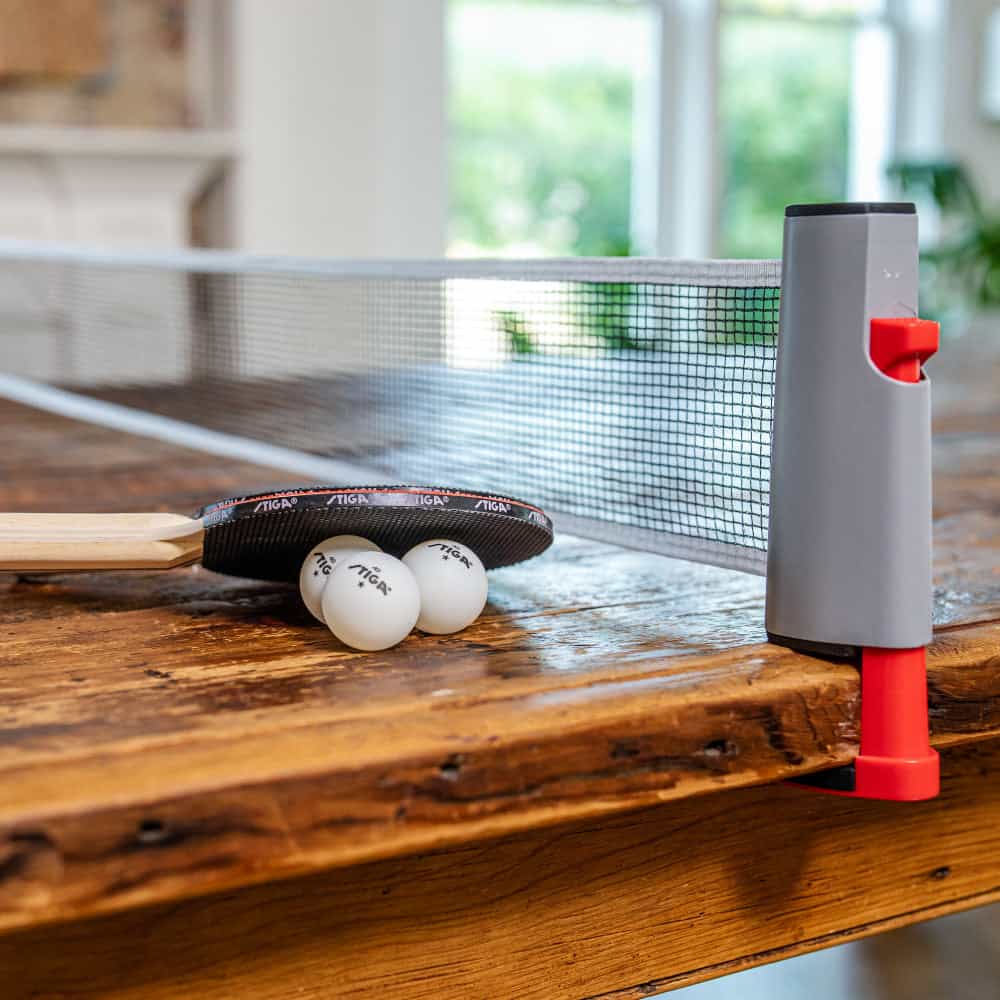 Retractable Anywhere Table Tennis Set
