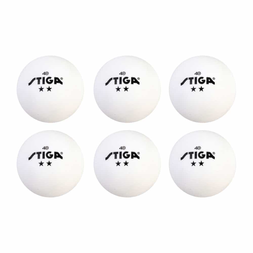 2-Star Table Tennis Balls - White
