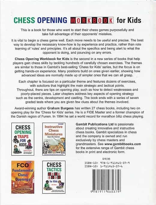 Chess Opening Workbook For Kids