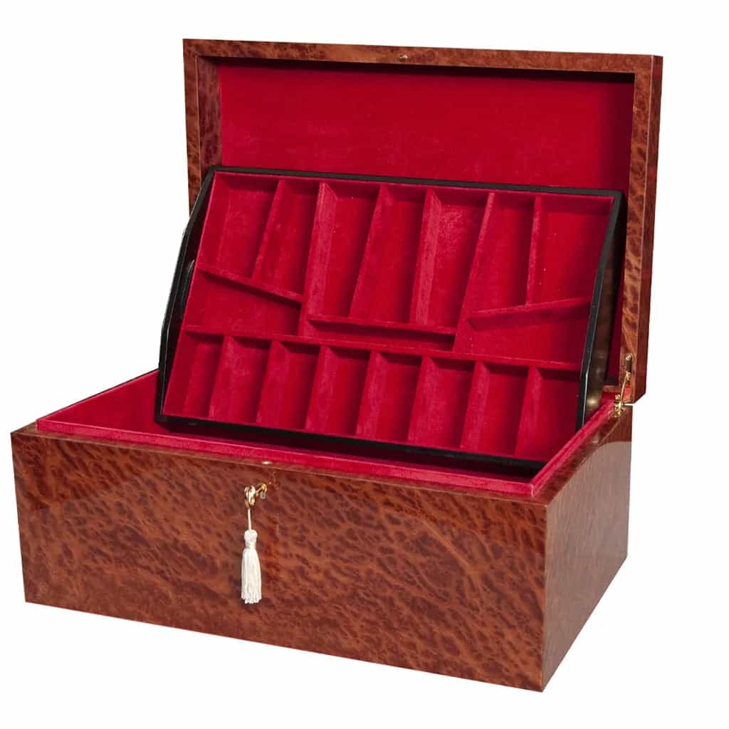 Signature Fitted Coffer Chess Box - Vavona Burl