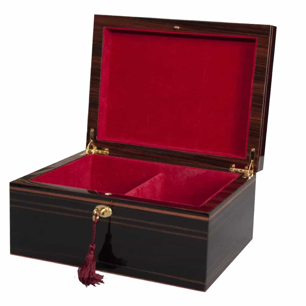Signature Premium Chess Box - Macassar Ebony