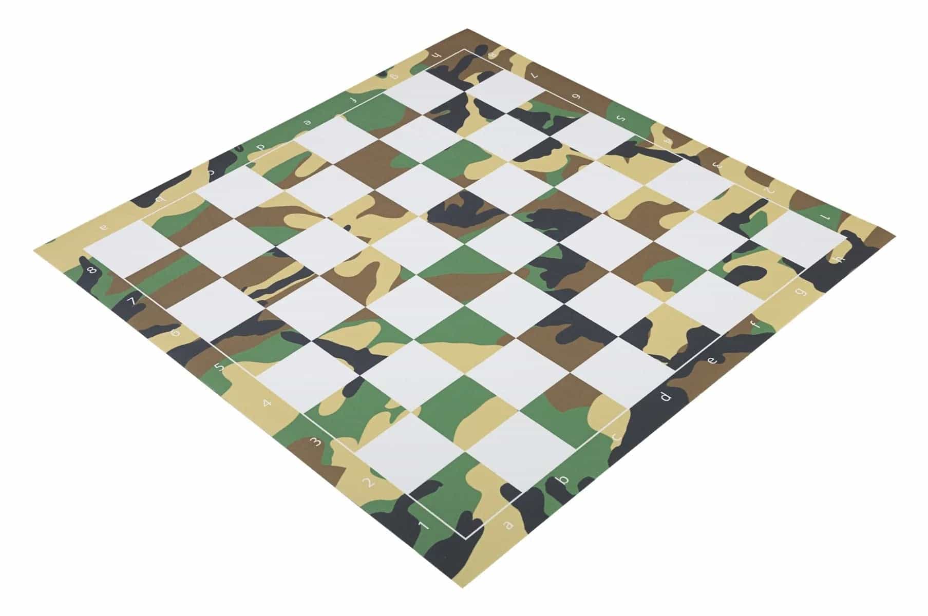 Jungle Camo Full Color Thin Mousepad Chess Board