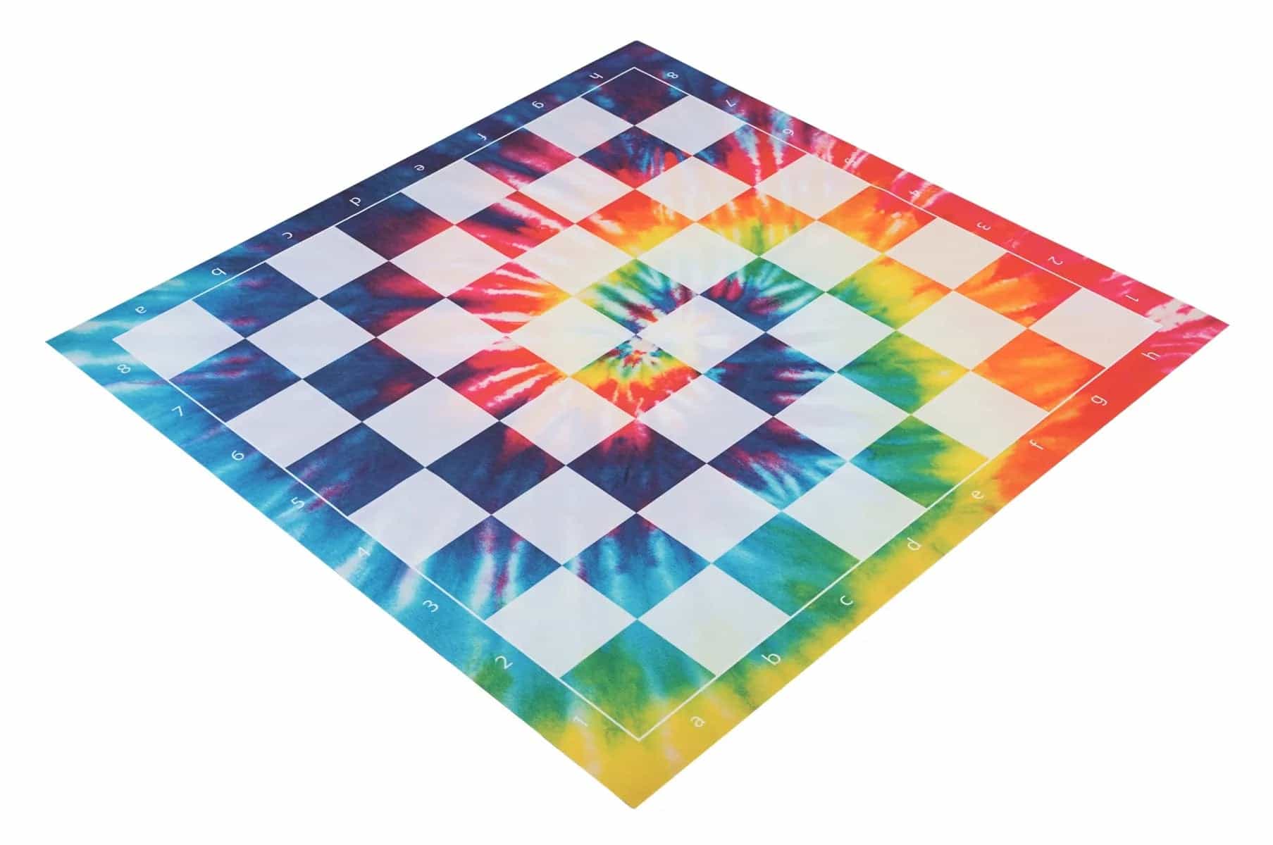 Tie Dye Full Color Thin Mousepad Chess Board