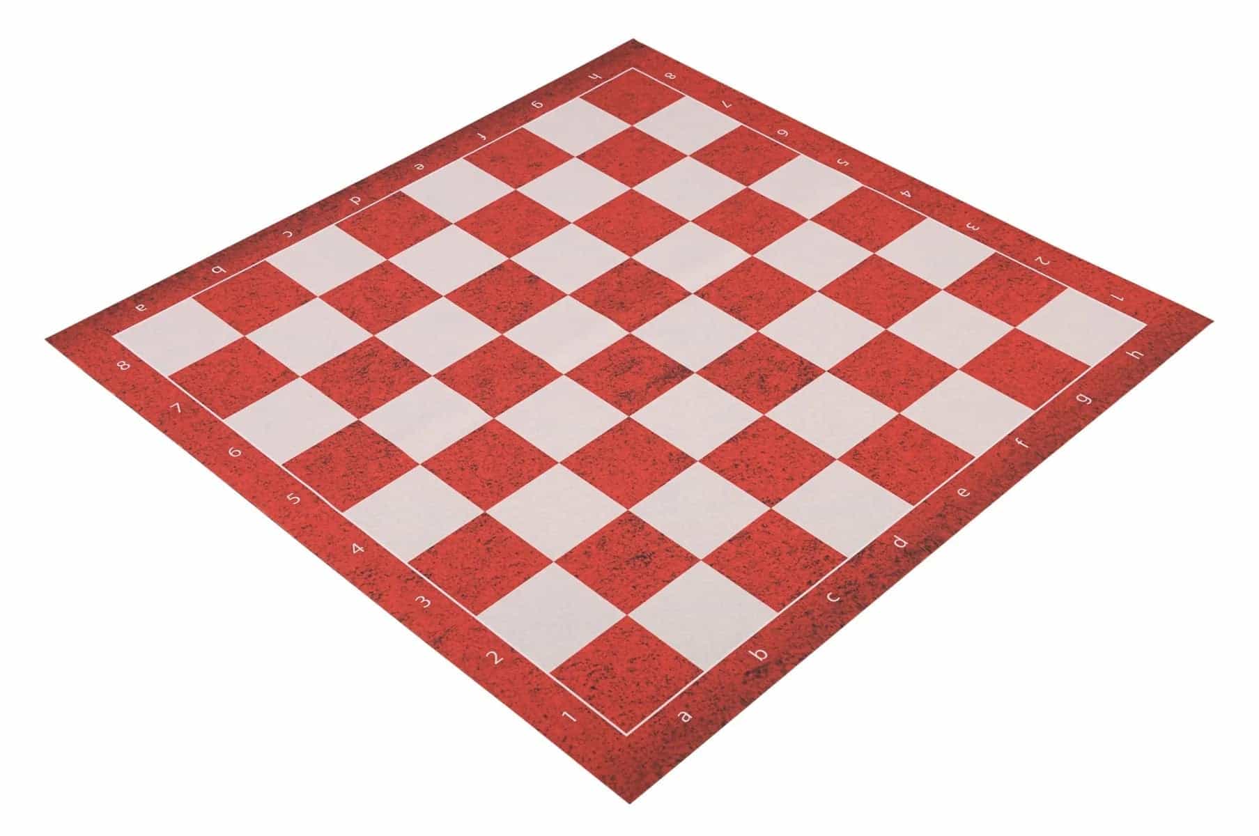 Red Leather Full Color Thin Mousepad Chess Board