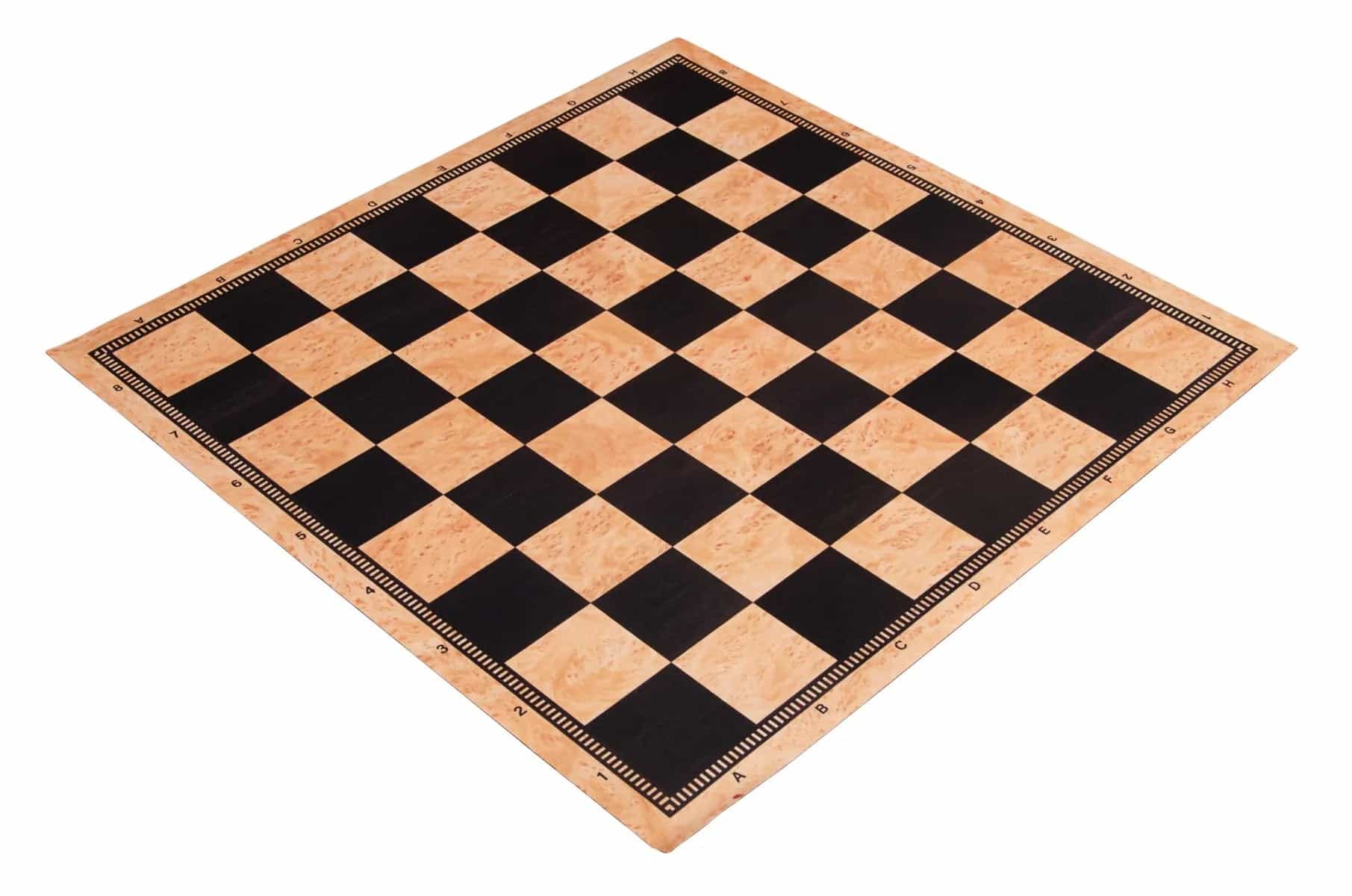 Bird's Eye Maple & Wenge Full Color Thin Mousepad Chess Board