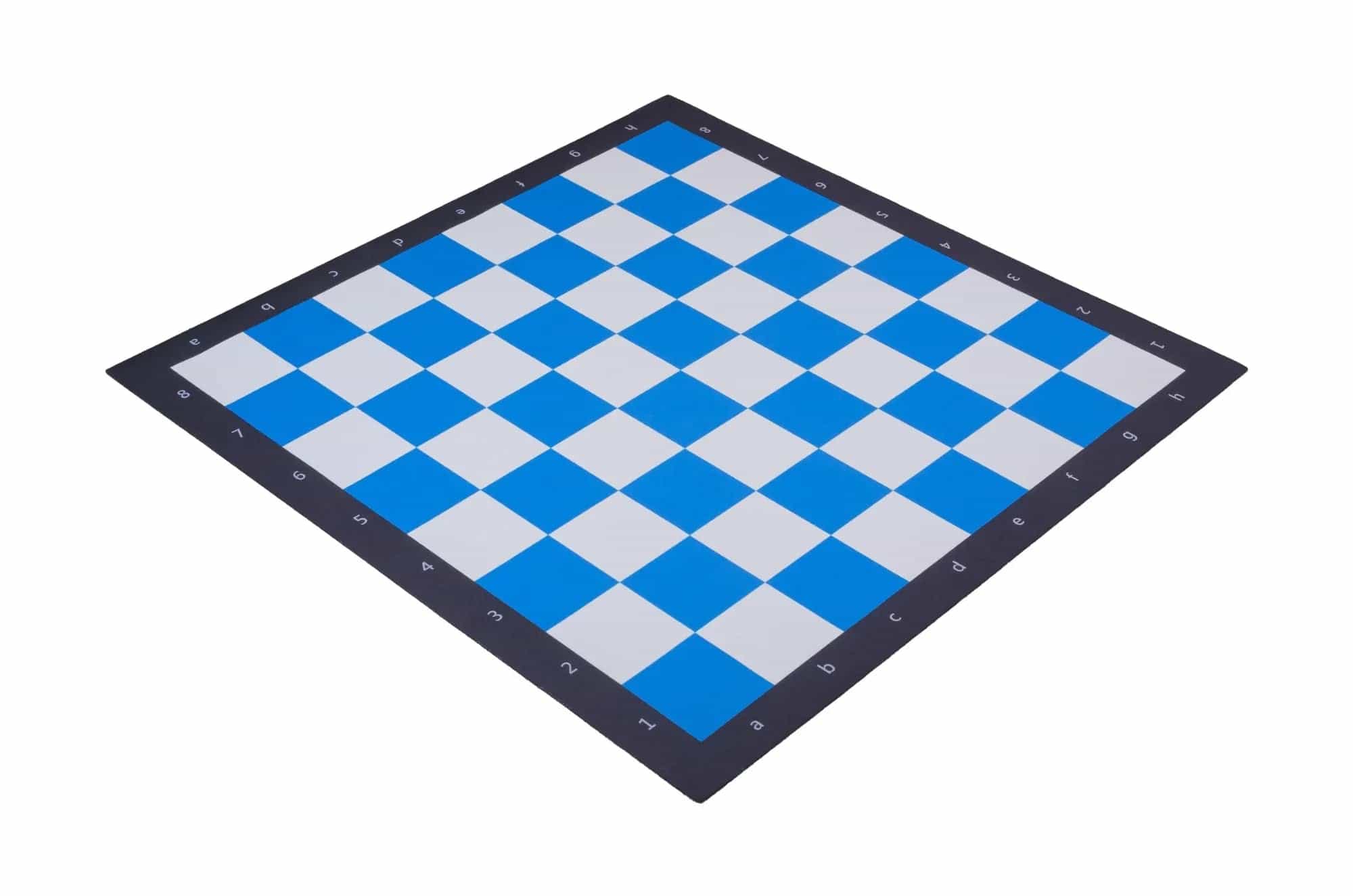 Blue - Full Color Thin Mousepad Chess Board