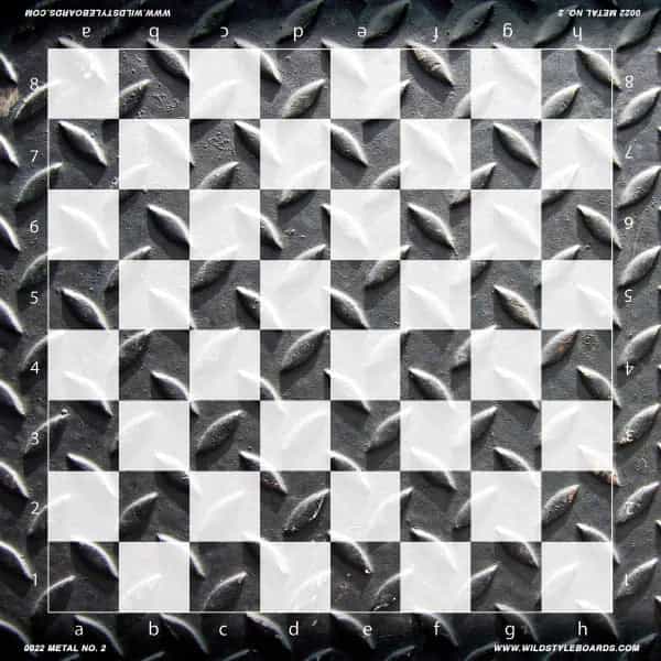 Metal No. 2 Full Color Vinyl Chess Board
