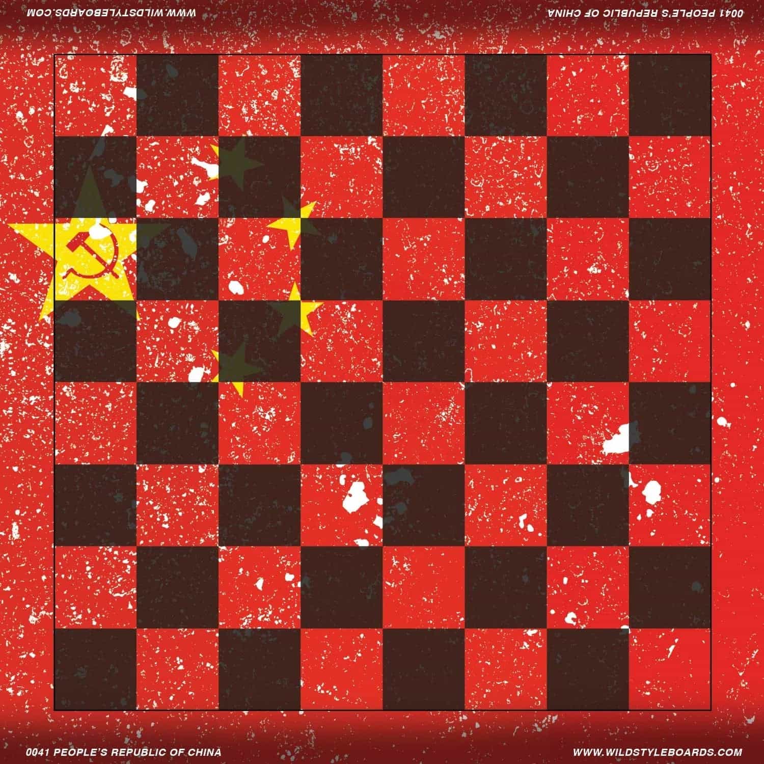 People's Republic Of China - Full Color Vinyl Chess Board