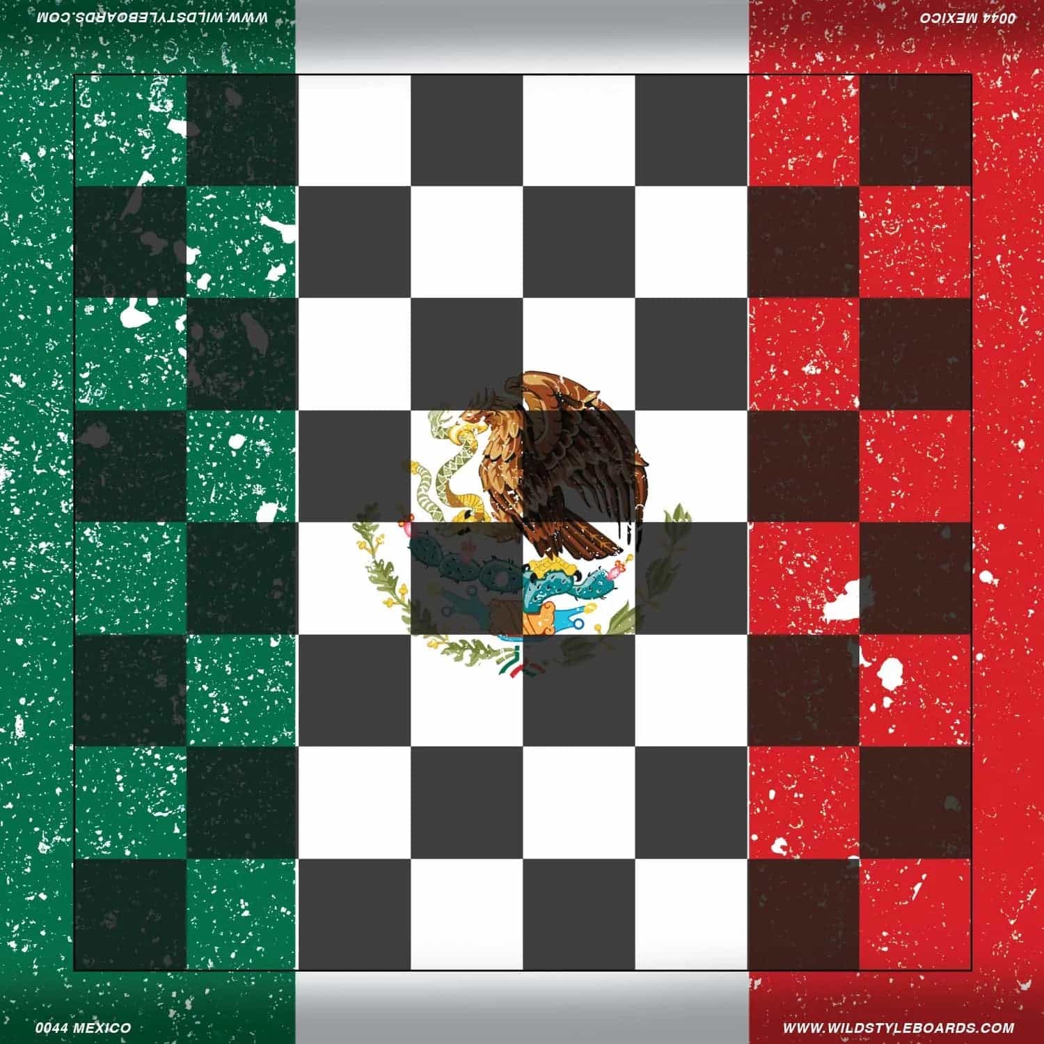 Mexico Full Color Vinyl Chess Board