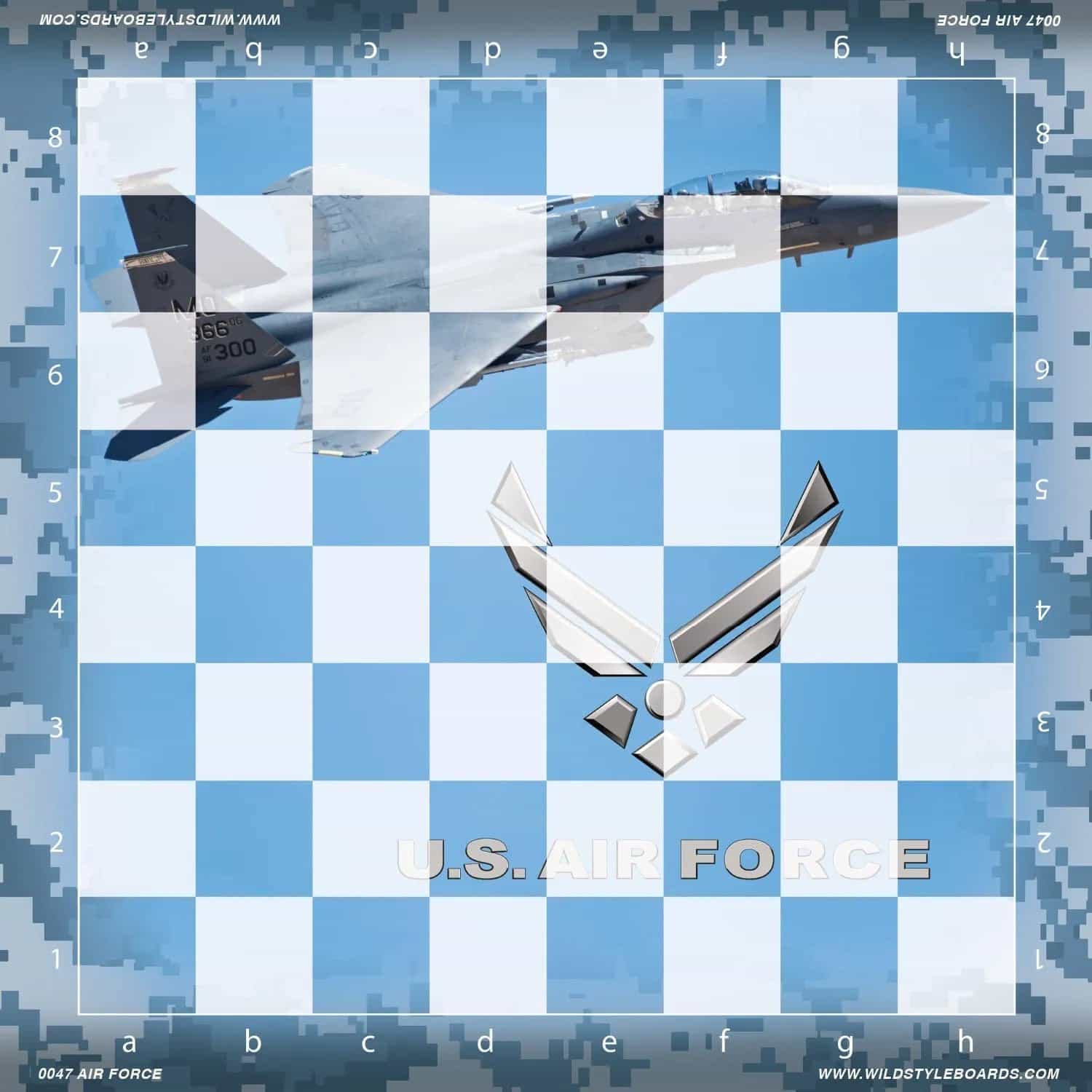 United States Air Force - Full Color Vinyl Chess Board