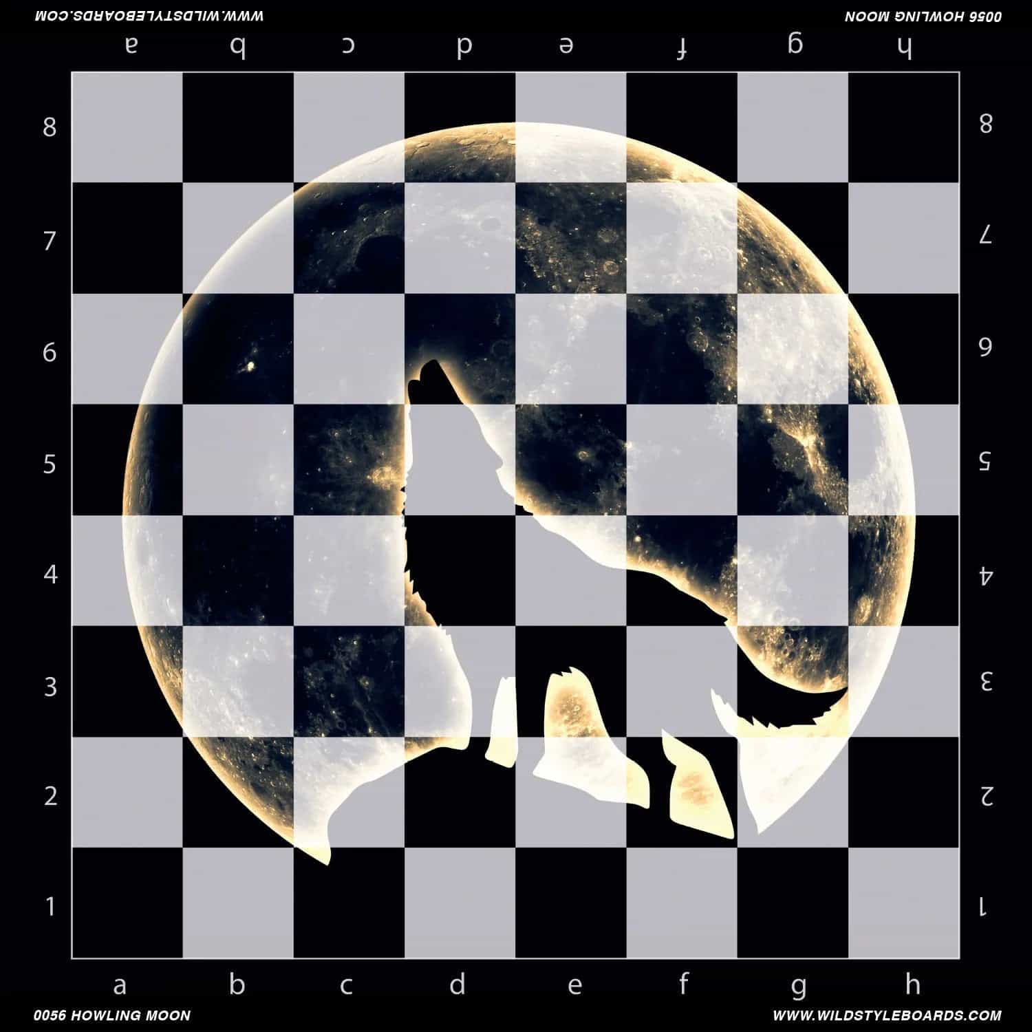 Howling Moon Full Color Vinyl Chess Board