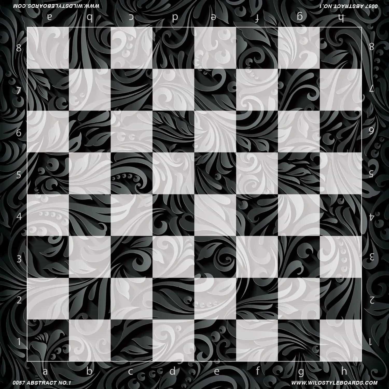 Abstract No. 1 Full Color Vinyl Chess Board