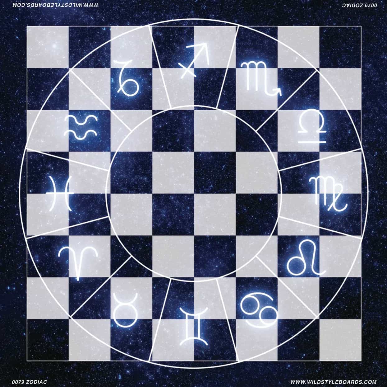 Zodiac Full Color Vinyl Chess Board