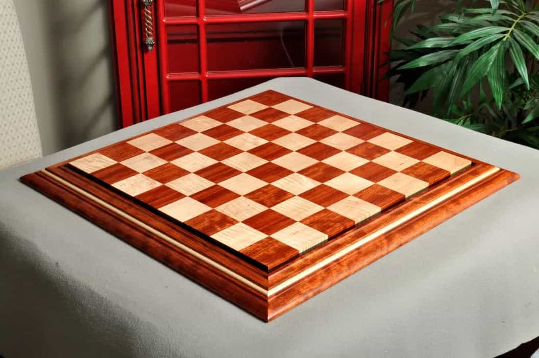 Pre-Order - Signature Contemporary Ii Chess Board - Bubinga / Curly Maple - 2.5" Squares