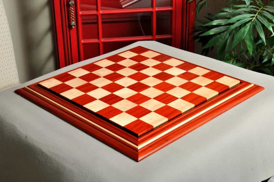 Pre-Order - Signature Contemporary Ii Chess Board - Padauk / Curly Maple - 2.5" Squares