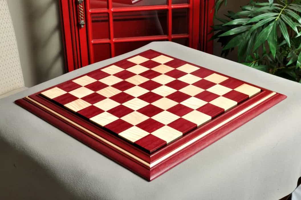Pre-Order - Signature Contemporary Ii Chess Board - Purpleheart / Curly Maple - 2.5" Squares