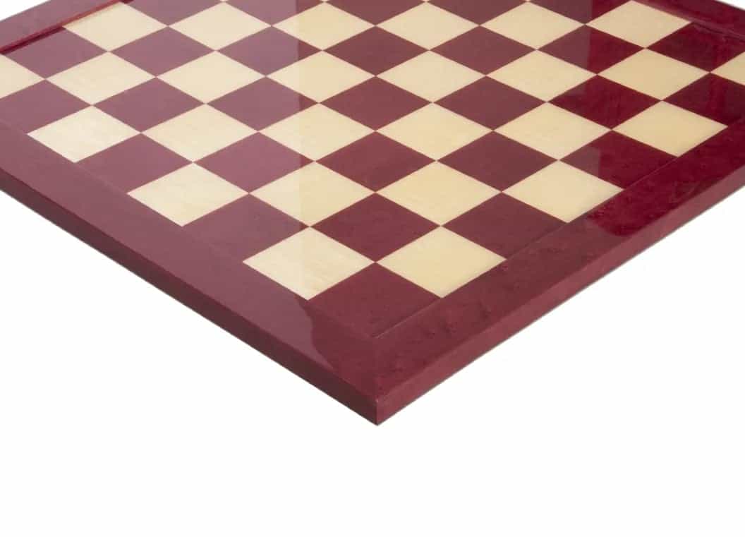 Redwood Burl & Maple Signature Traditional Chess Board