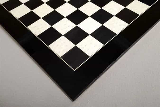 Blackwood and Bird's Eye Maple Traditional Chess Board