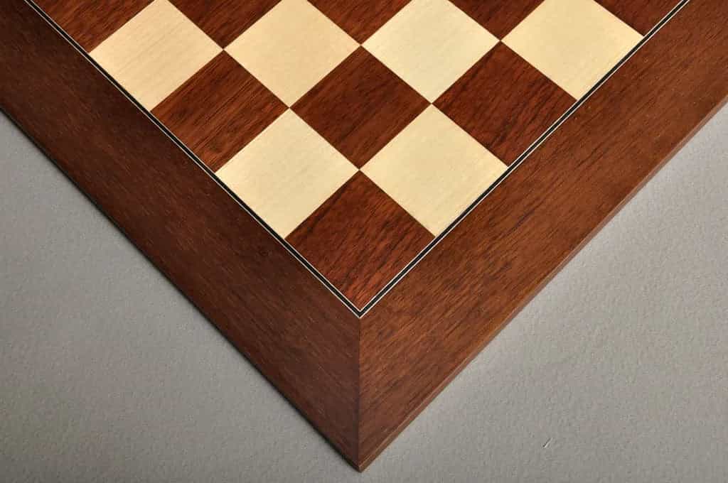 Montgoy Palisander and Bird's Eye Maple Traditional Chess Board