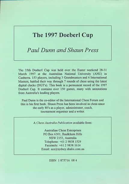 Clearance - The 1997 Doeberl Cup