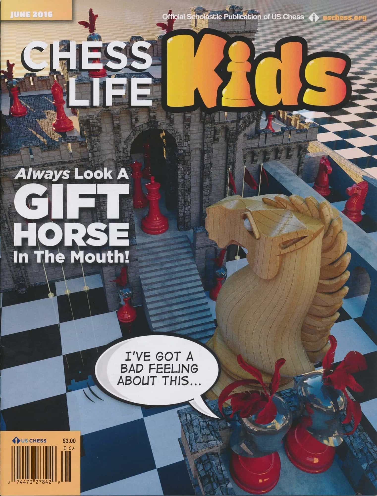 Clearance - Chess Life For Kids Magazine - June 2016 Issue