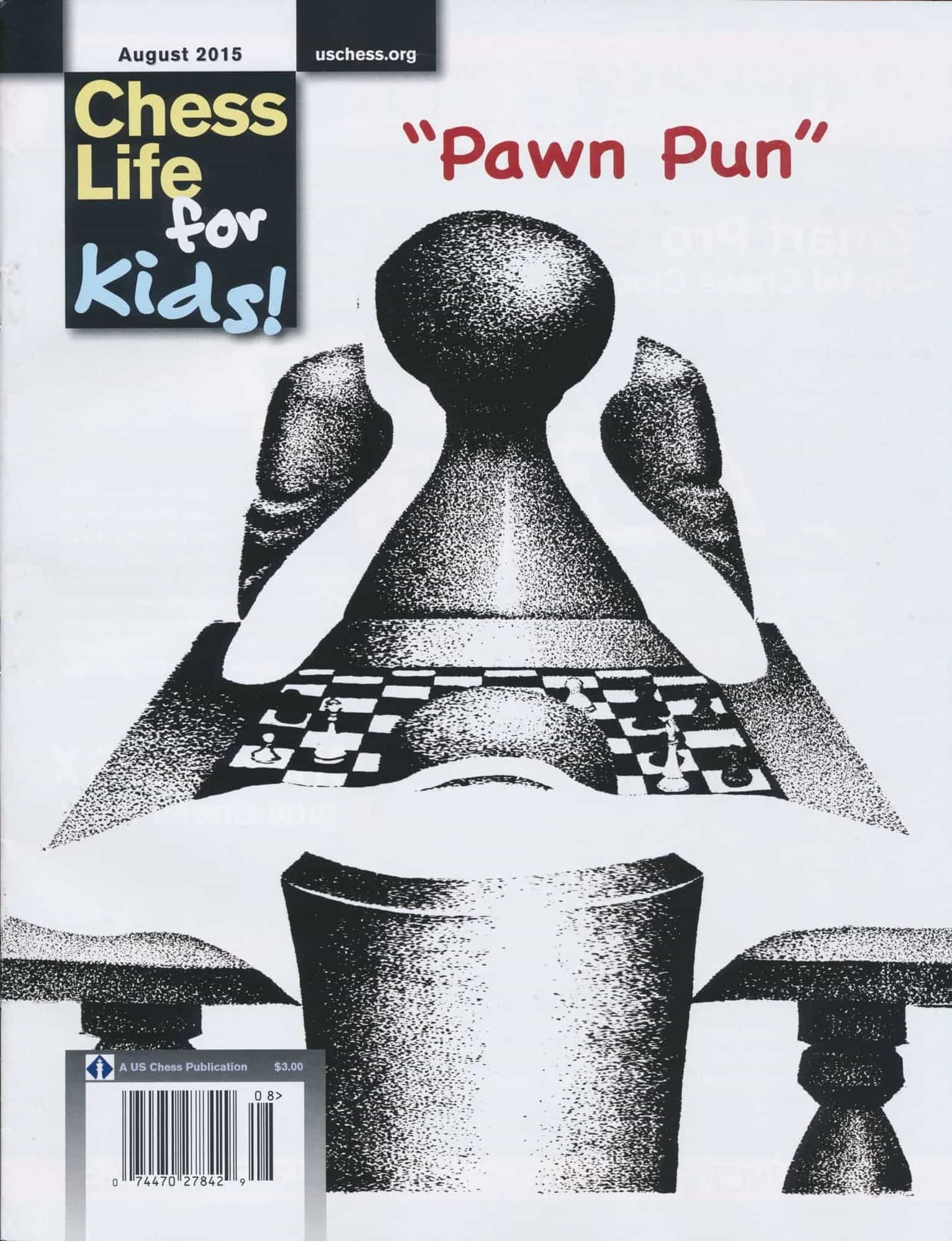 Clearance - Chess Life For Kids Magazine - August 2015 Issue
