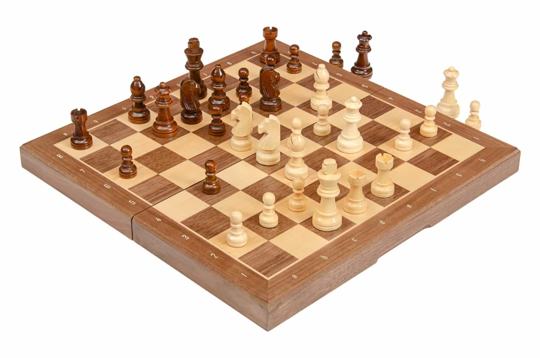 Drake Magnetic Travel Chess Set - 13" x 13" - Walnut