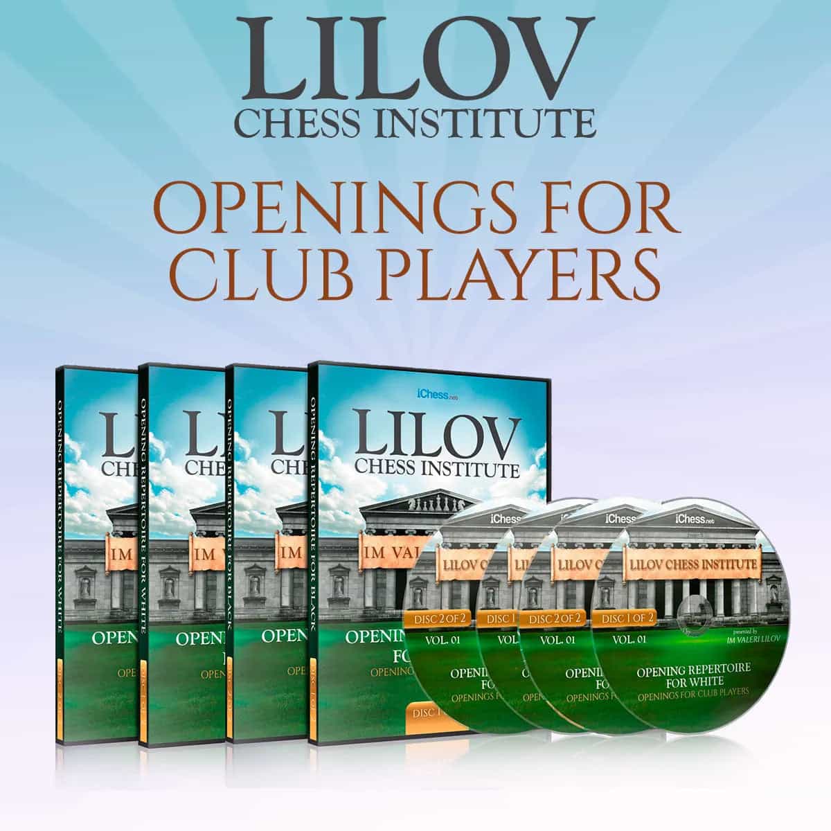 Chess Opening Repertoire for Club Players - 4 DVDs