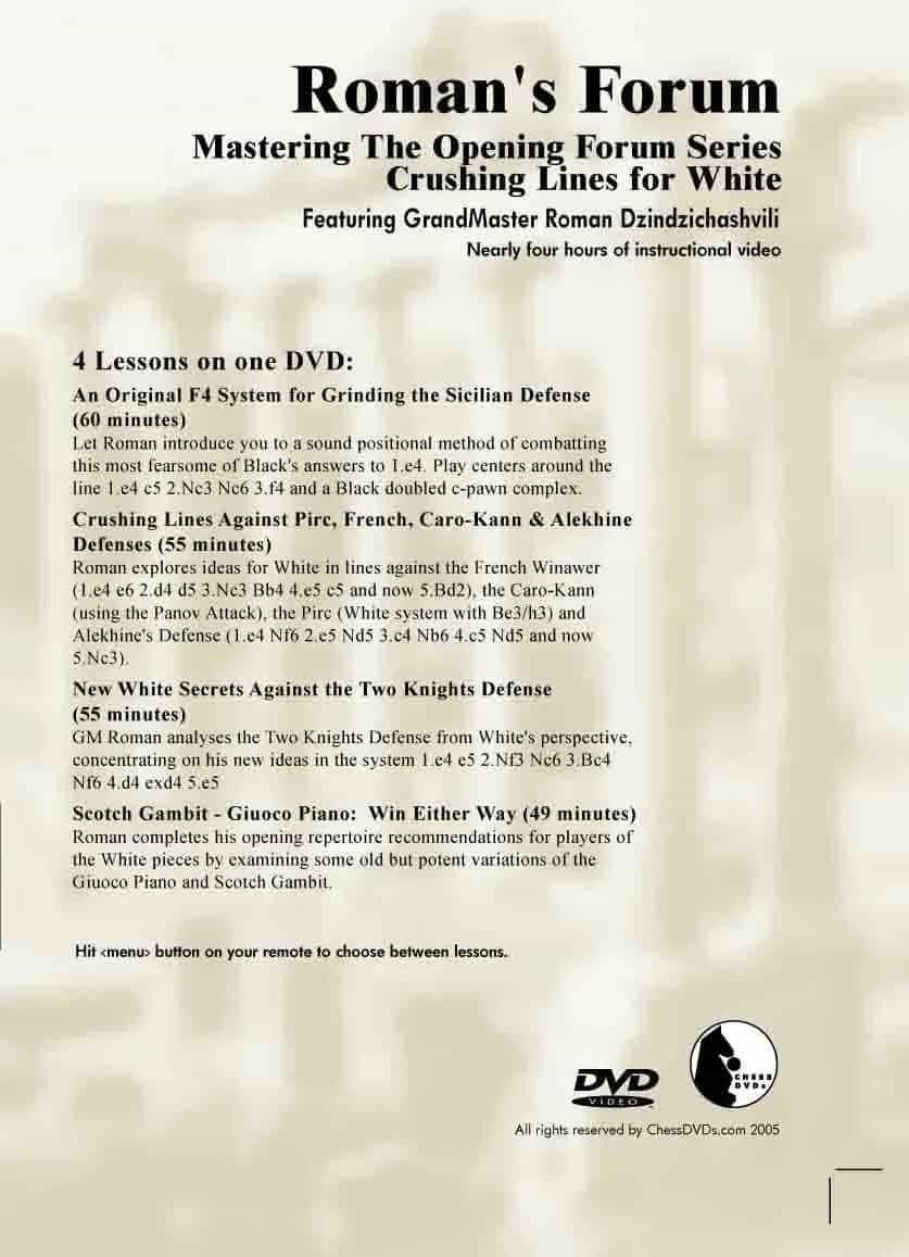 Roman's Lab Volume 33: Crushing Lines For White