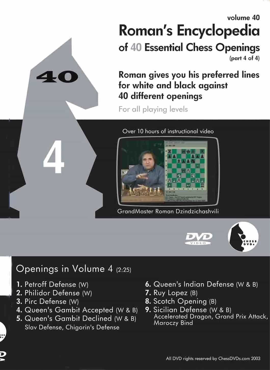 Roman's Lab Volume 40: Encyclopedia of Chess Openings Part 4