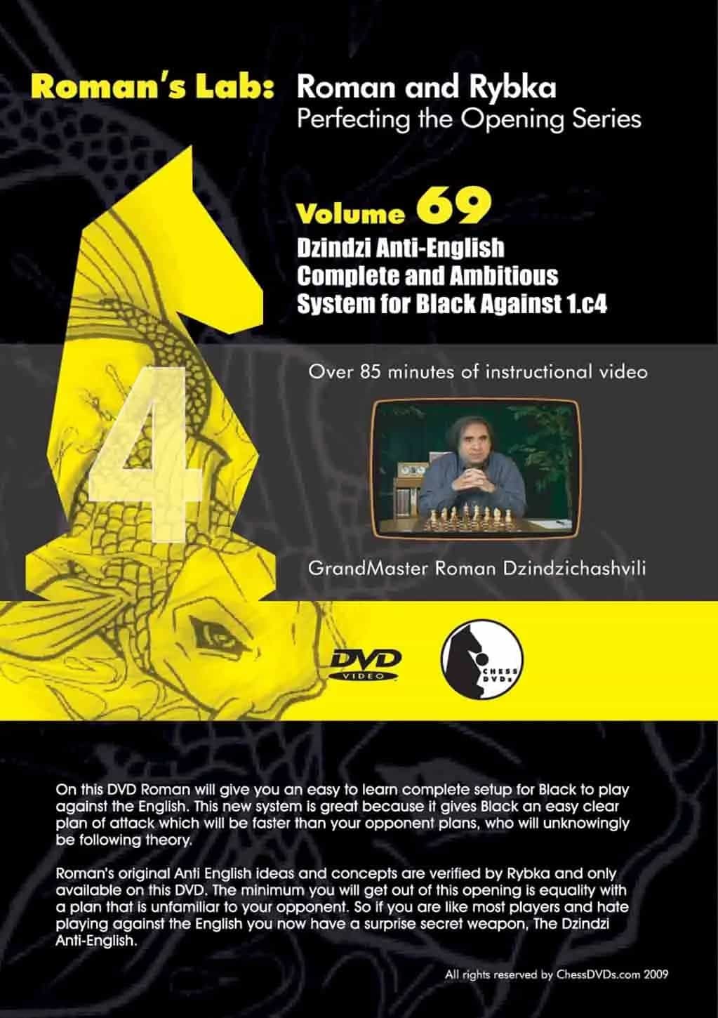 Roman's Lab Volume 69 Anti-English Chess DVD