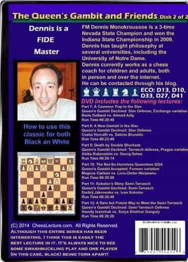 The Queen's Gambit And Friends - 2 Dvds - Chess Lecture - Volume 95